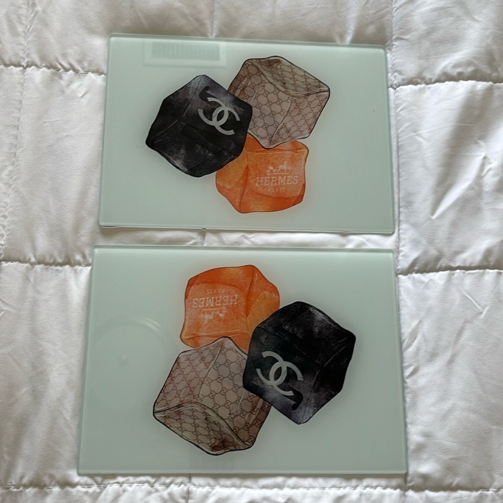 Art glass plates